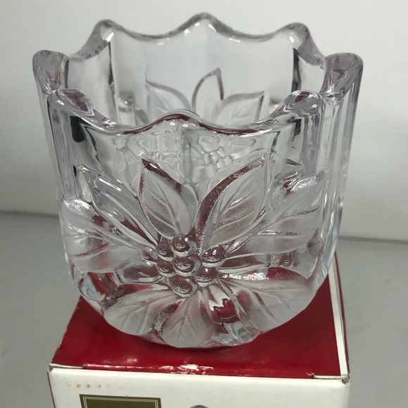 Mikasa Accents Vintage Mikasa Xmas Crystal Votive Candle Holder